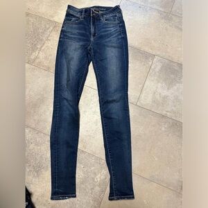 American Eagle “super stretch” hi-rise jeggings size 4